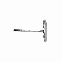 Flat Earring Posts Surgical Steel - 8mm x 1 Pair