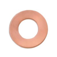 Metal Stamping Blank - 24ga Copper Washer Small x 19mm