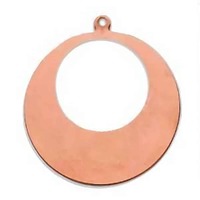 Metal Stamping Blank - 24ga Copper Round Cut Out x 42mm
