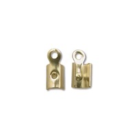 End Cap Connectors Gold Plated 7mm x 20