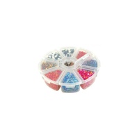 Plastic Crafts Bead Organiser Storage Container - 8 Compartments