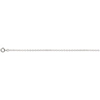 Flat Cable Chain Necklace Sterling Silver x 18" - Fine