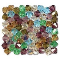 Crystal Bicone Beads - Preciosa Crystal - Prarie 6mm x 18