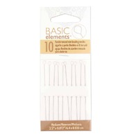 Flexible Twisted Wire Beading Needles Collapsible Eye - Medium x 10