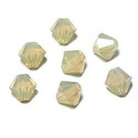 Swarovski Crystal Bicone Beads - Sand Opal 6mm x 10