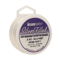Silver-Filled Wire - Beadsmith Pro Quality Dead Soft - 28Ga