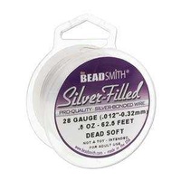 Silver-Filled Wire - Beadsmith Pro Quality Dead Soft - 26Ga