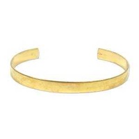 Blank Cuff Bracelet - Raw Brass - Flat Wide x 1/4"