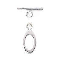 Toggle Clasp Sterling Silver - Oval