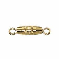 Barrel Screw Clasp - Gold Plated x 16mm