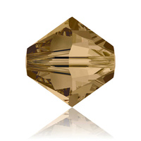 Swarovski Crystal Bicone Beads - Crystal Bronze Shade 4mm x 20