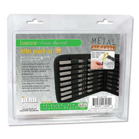 Alphabet Letter Metal Punch Stamp Set With Storage Pouch - Spiral Lower Case x 4mm