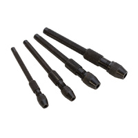 Pin Vises Set of 4 - Used to hold small drill bits & wire