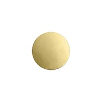 Metal Stamping Blank - 24ga Brass Circle with Hole x 12.7mm