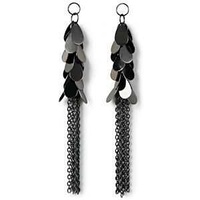 Dangle Charms - Styled By Tori Spelling - Hematite Teardrop Chains x 110mm