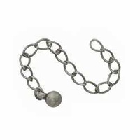 Extender Chain - Antique Silver - 3" With 5mm Ball