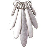 Metal Accent - Dangle Drops - Silver x 7 Piece Set