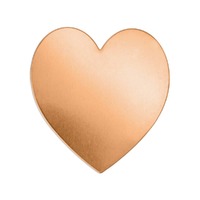 Metal Stamping Blank - 24ga Copper Heart - Large 34x37mm