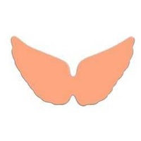 Metal Stamping Blank - 24ga Copper Angel Wings 29x16mm