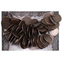 Copper Coin Charms with Jump Ring - 12mm x 20 Pieces