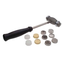 Beadsmith Interchangeable Texturing Hammer - With 12 Head Inserts