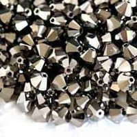 Swarovski Crystal Bicone Beads - Crystal Metallic Light Gold 2x - 6mm x 10