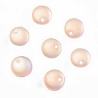 Czech Glass Lentil Beads - Matte Rosaline Ab 6mm x 20
