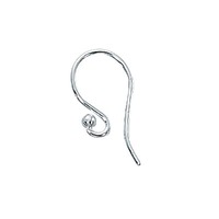 Silver Filled Earwires - With Round Loop x 1 Pair