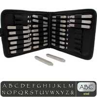 Alphabet Letter Metal Stamp Set - Chalkboard Uppercase x 3mm