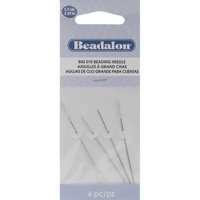 Beadalon Big Eye Beading Needles - Pack Of 4 x 2.25"