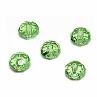 Chinese Faceted Crystal Rondelle Beads - Mint Green 6mm x 20