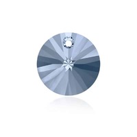 Swarovski Crystal Circle Rivoli Pendant - Denim Blue x 8mm
