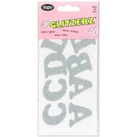 Wrights Iron-On Glitter Transfer x Alphabet Silver Uppercase