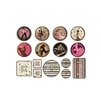 Fabscraps Burlesque Flat Stickers