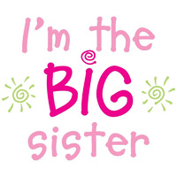 Iron-On Transfer - Uptown Baby - I'M The Big Sister