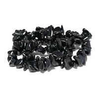 Gemstone Beads - Semi-Precious Chips - 16" Strand x Black Onyx