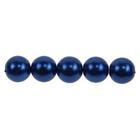 Glass Pearl Beads - Midnight Blue 4mm x 20