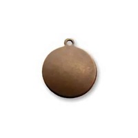 Vintaj Natural Brass 25Ga - Altered Blank - Small Circle With Ring x 12.5mm