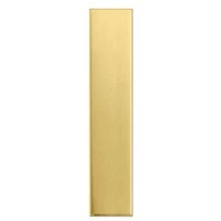 Metal Stamping Blank - 24ga Brass Strip 1" x 6"