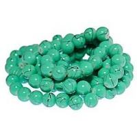 Glass Beads Round - Aqua Quartz 8mm x 10