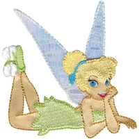 Iron-On Applique Patch - Disney Tinkerbell Fairy Kickin It