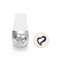 Impressart Metal Design Stamp - Swirly Heart