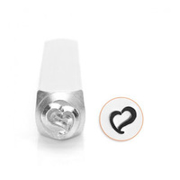 Impressart Metal Design Stamp - Swirly Heart