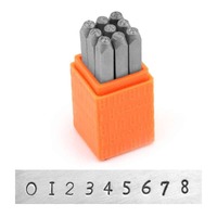 Impressart Number Metal Punch Stamp Set - Basic Newsprint x 3mm