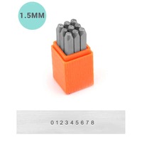 Impressart Number Metal Punch Stamp Set - Basic Sans Serif x 1.5mm