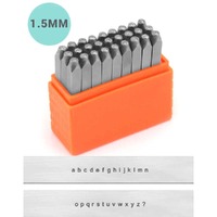 Impressart Alphabet Letter Metal Punch Stamp Set - Basic Sans Serif Upper Case x 1.5mm