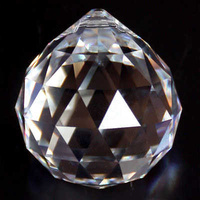 Crystal Sphere - Clear Crystal x 30mm *Factory Seconds*