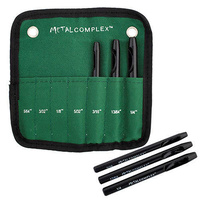 Leather Hole Punch Set With Pouch - Large Round