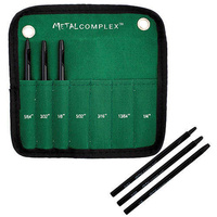 Leather Hole Punch Set With Pouch - Small Round
