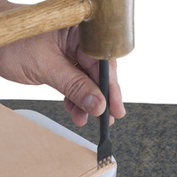 Leather Lacing Chisel - 4 Prong create holes that are perfectly even & straight